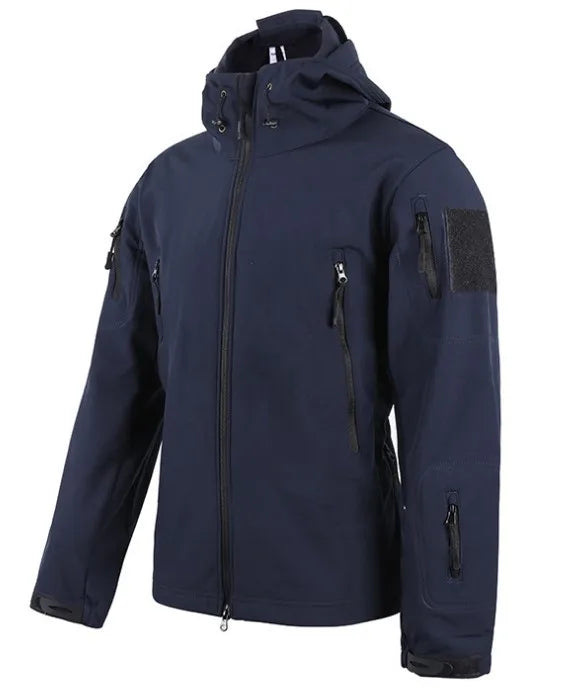 Autumn Outdoor EMR Waterproof Tactical Softshell Jacket Suitable Sports Hunting Camping Mountaineering Interior Fleece Lining