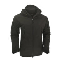 Chaqueta Táctica Softshell Impermeable con Capucha - Vivemoda