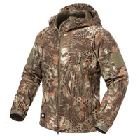 Chaqueta Táctica Softshell Impermeable con Capucha - Vivemoda