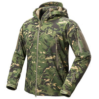 Chaqueta Táctica Softshell Impermeable con Capucha - Vivemoda