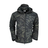 Chaqueta Táctica Softshell Impermeable con Capucha - Vivemoda