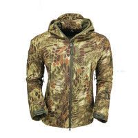 Chaqueta Táctica Softshell Impermeable con Capucha - Vivemoda