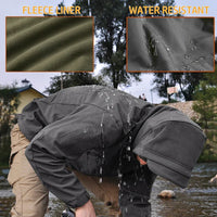Chaqueta Táctica Softshell Impermeable con Capucha - Vivemoda
